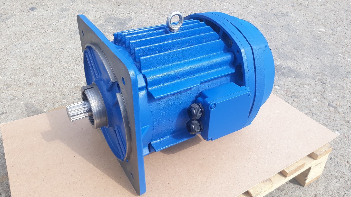 Double-speed conical-rotor brake motor